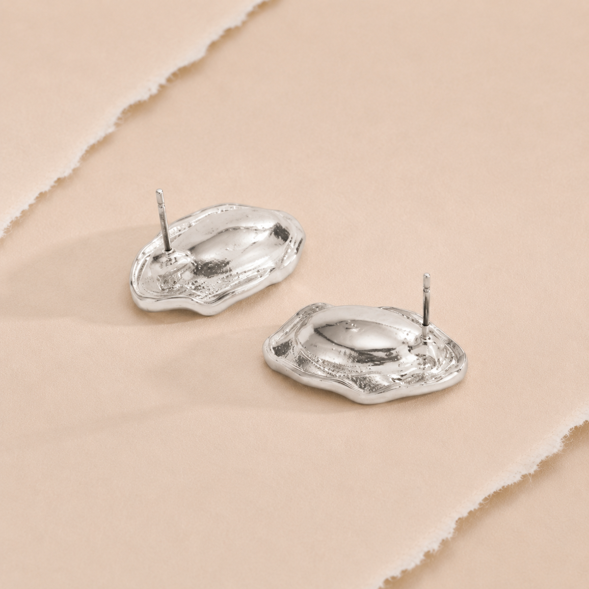 Oval Accent Statement Stud Earrings